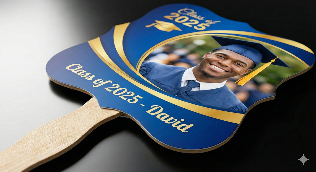 Graduation Hand Fans – Custom Photo Fans (Class of 2025)