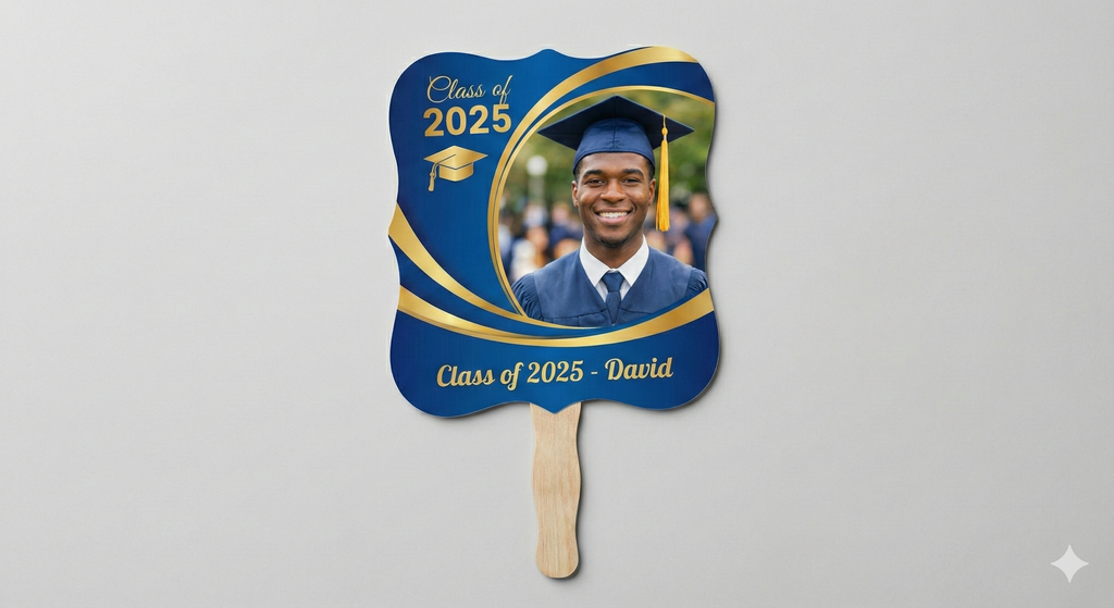 Graduation Hand Fans – Custom Photo Fans (Class of 2025)
