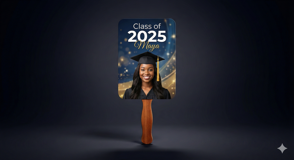 Graduation Hand Fans – Custom Photo Fans (Class of 2025)