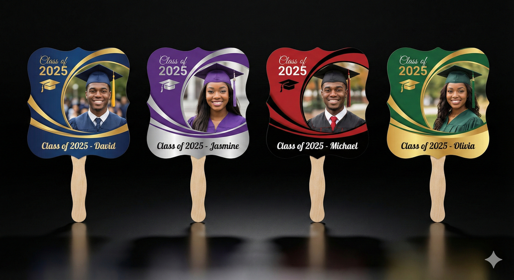 Graduation Hand Fans – Custom Photo Fans (Class of 2025)