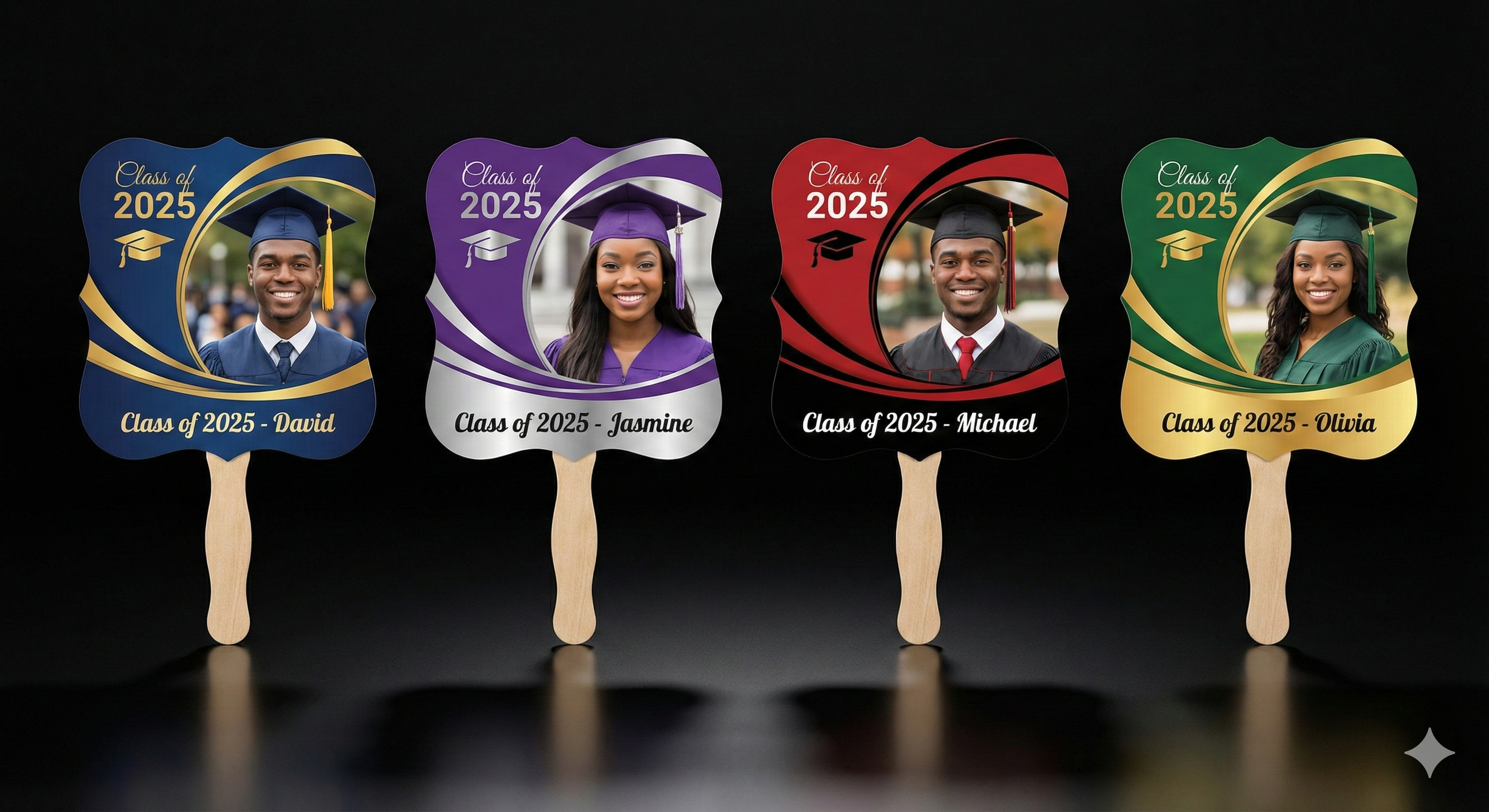 Graduation Hand Fans – Custom Photo Fans (Class of 2025)
