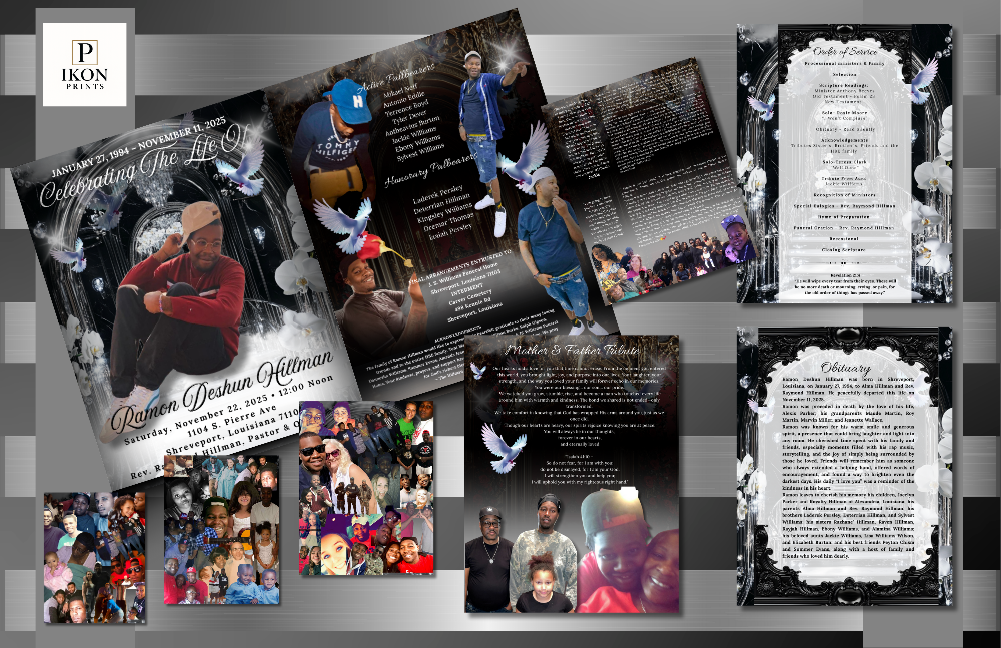 Funeral Program Design – Digital File (Print-Ready PDF)